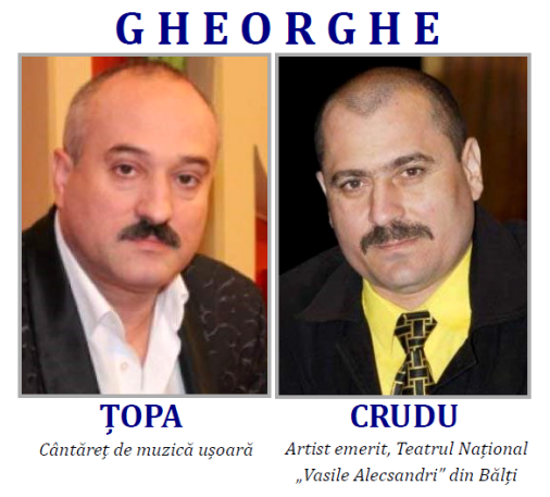 Artiștii Gheorghe Țopa și Gheorghe Crudu